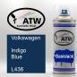 Preview: Volkswagen, Indigo Blue, L436: 400ml Sprühdose, von ATW Autoteile West.